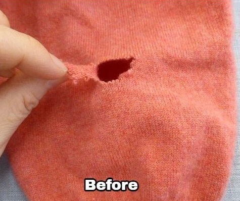 The Japanese way to remove holes in your favorite old clothes – Watch the video | Marie Claire The Japanese way to remove holes in your favorite old clothes – Watch the video | Marie Claire