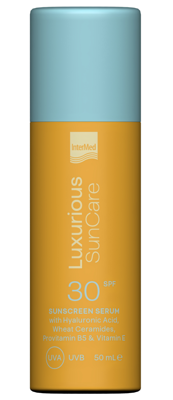 Luxurious Sun Care Sunscreen Face Serum SPF30 από την InterMed.