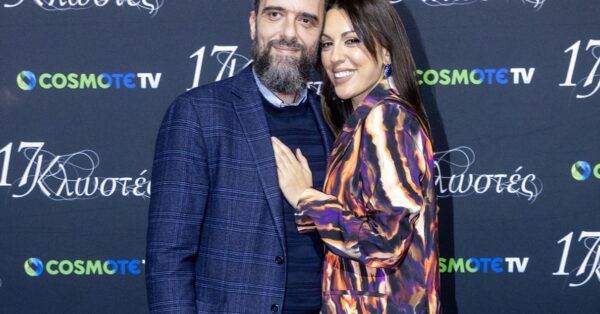 Anna Meninakou: The dazzling printed suit in the new public appearance with Sotiris Tsavoulias |  Marie Claire