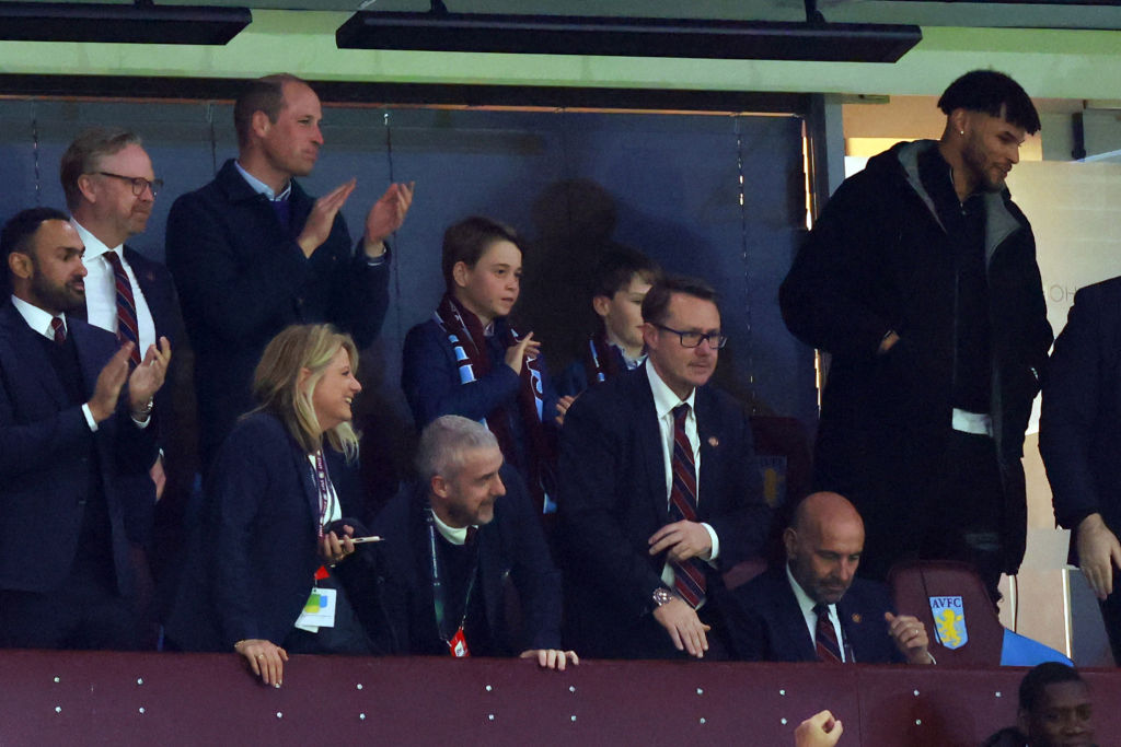 Prince William and Prince George watched a soccer match together on Marie Claire
