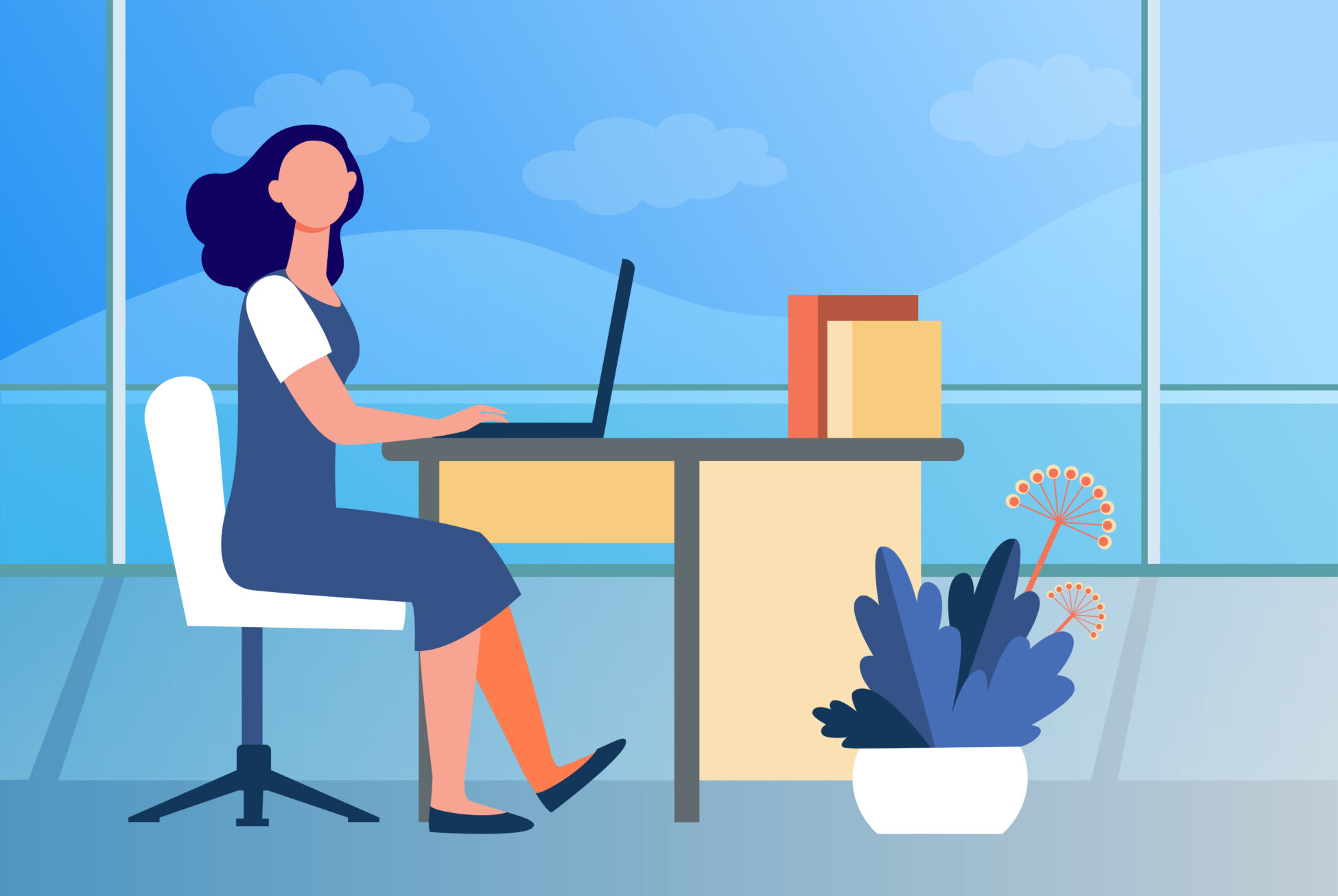 Woman working in office