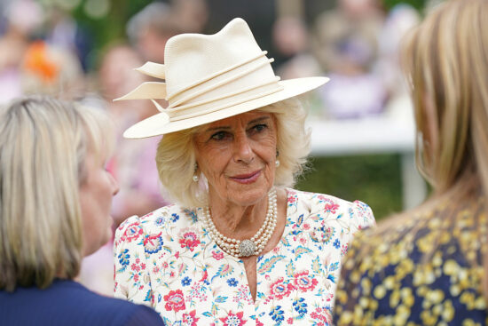 Queen Camilla Attends The Ebor Festival