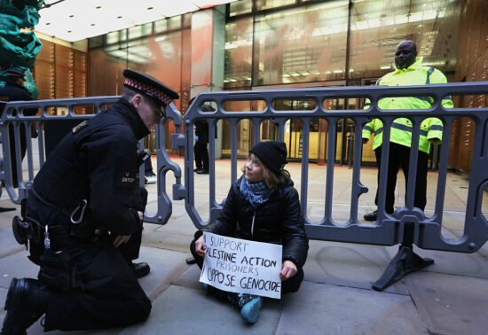 Protesters Target Aspen Insurance Offices In Support Of Jailed Pro-Palestine Activists