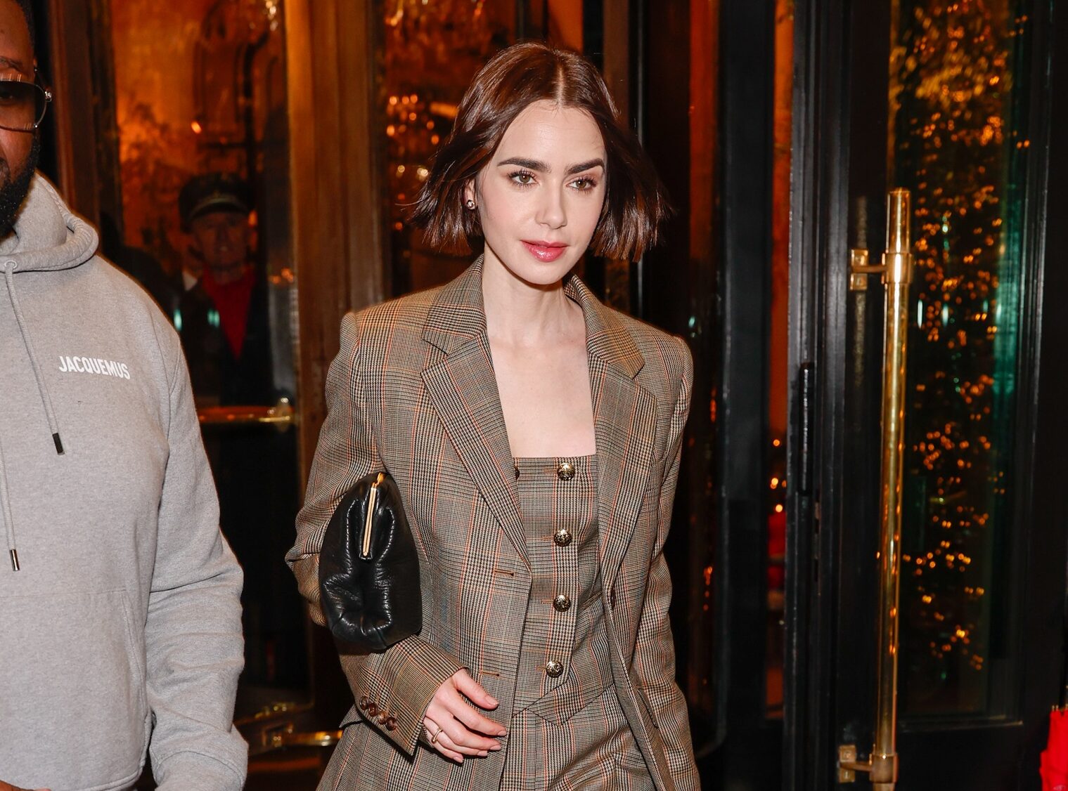 Lily Collins Sightings In Paris