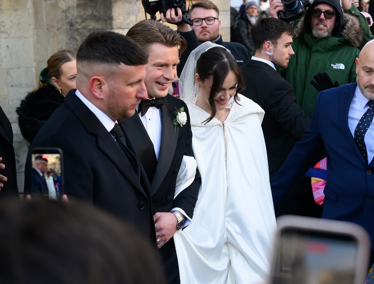 The Wedding Of Adam Peaty And Holly Ramsay At Abbey Church Of Saint Peter And Saint Paul