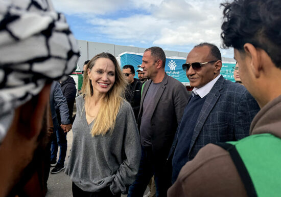 Angelina Jolie visits Rafah Border Crossing in Egypt