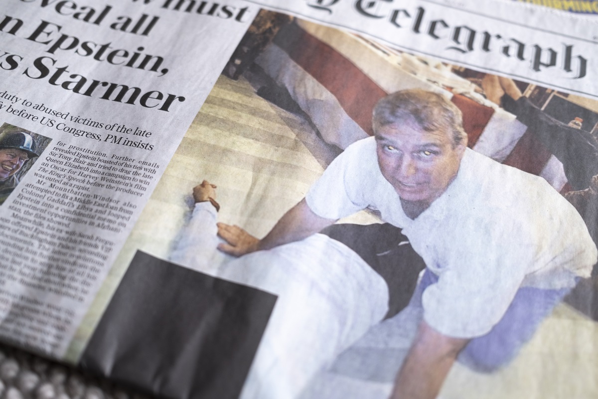 UK Front Pages Lead With New Andrew Mountbatten-Windsor Image As Further Epstein Files Released