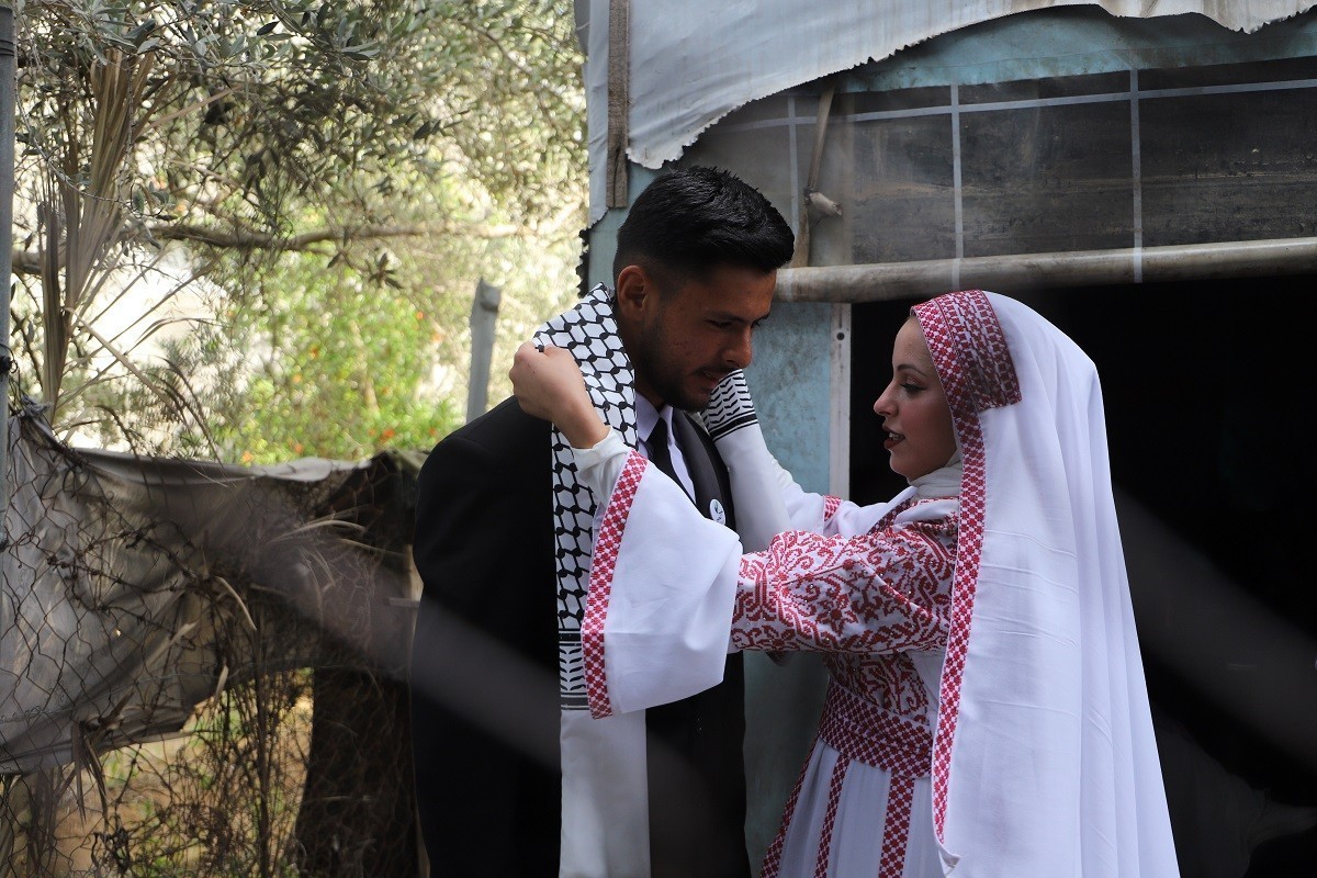 Mass wedding ceremony for 50 couples held in Deir al-Balah