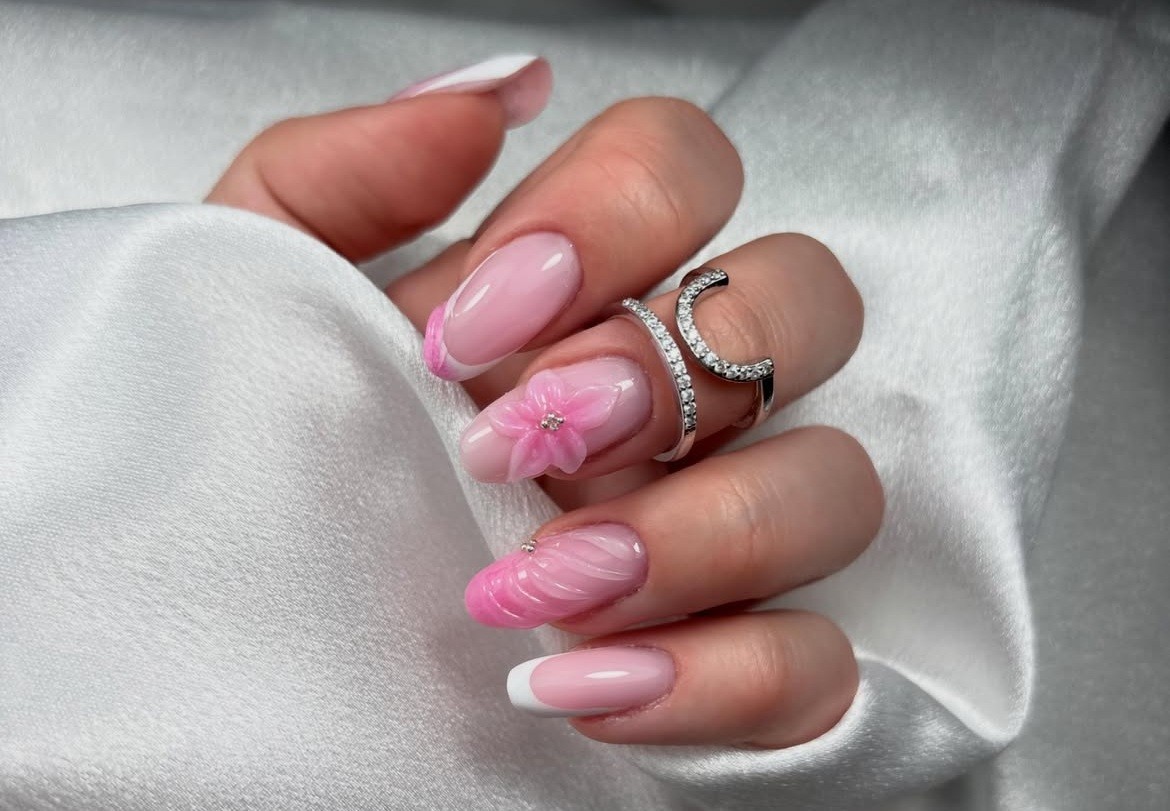 🩷🌸#summernails #ᴘɪɴᴋɴᴀɪʟs #naildesign #ɴᴀɪʟɪɴsᴘᴏ #summervibes