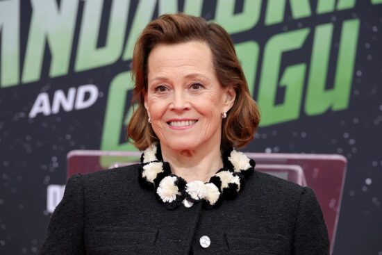 Sigourney Weaver Hand And Footprint In Cement Ceremony At TCL Chinese Theater