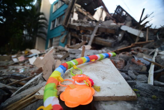 Cali continues search and rescue operations among the rubble after the earthquake