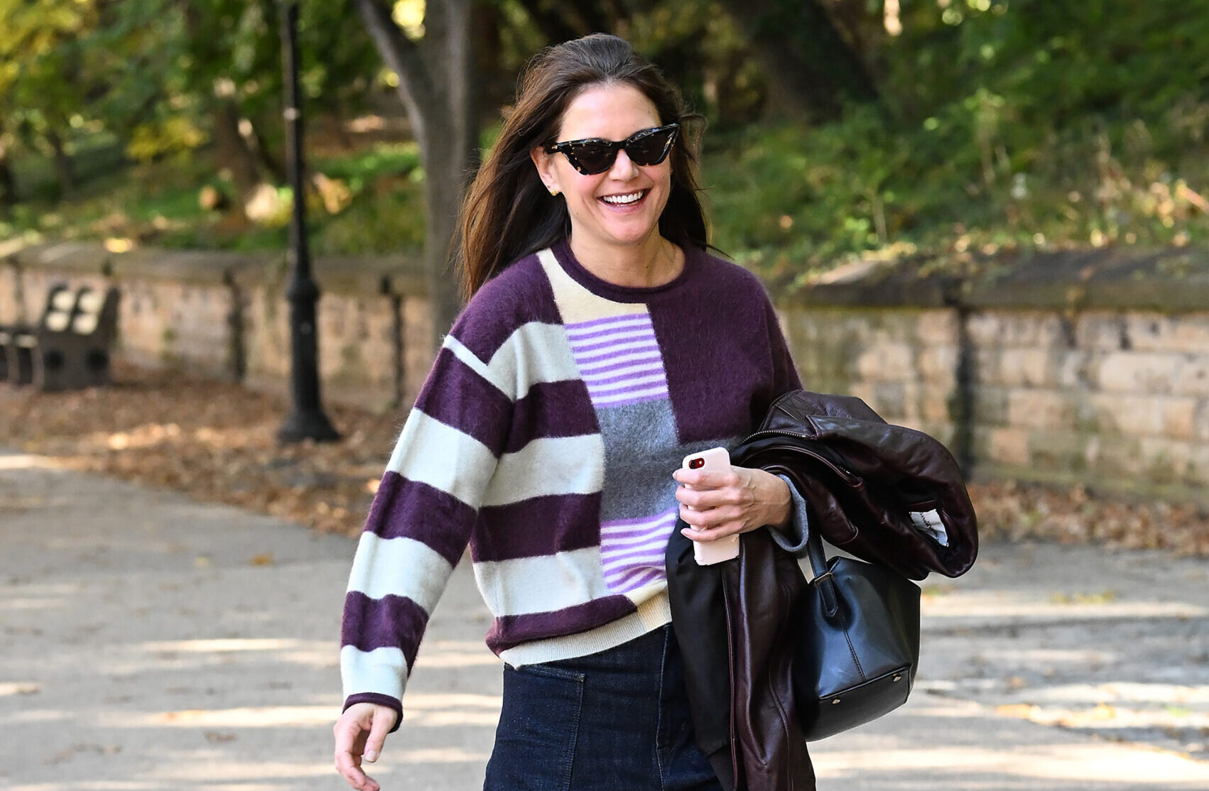 Katie Holmes is seen wearing Banana Republic in NYC