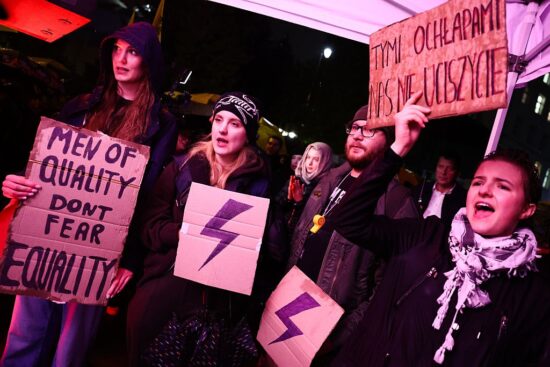 Protesters in Warsaw demand legal and accessible abortion